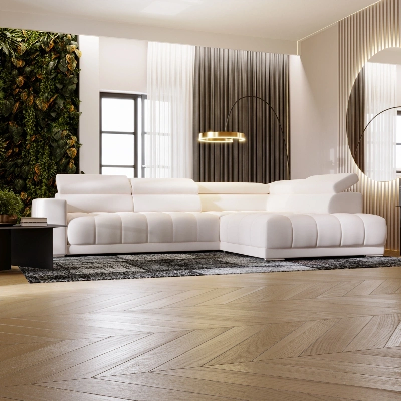 Narożnik L-kształtny Mojito z regulowanymi zagłówkami, bez funkcji spania Narożnik L-kształtny Mojito z regulowanymi zagłówkami, bez funkcji spania