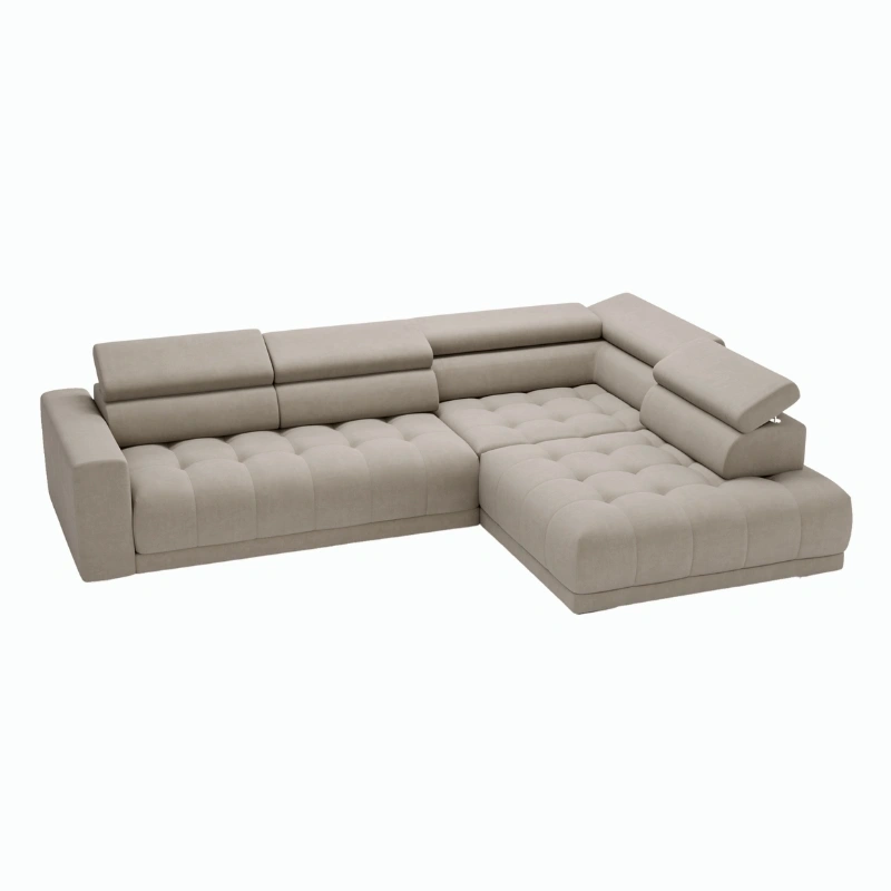 Narożnik L-kształtny Mojito z regulowanymi zagłówkami, bez funkcji spania Narożnik L-kształtny Mojito z regulowanymi zagłówkami, bez funkcji spania