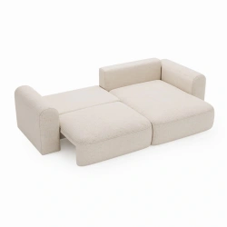 Narożnik Next L z funkcją spania i pojemnikiem kość słoniowa Narożnik Next L z funkcją spania i pojemnikiem kość słoniowa