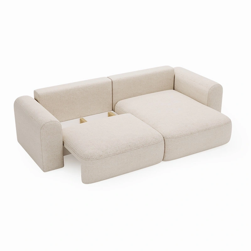 Narożnik Next L z funkcją spania i pojemnikiem kość słoniowa Narożnik Next L z funkcją spania i pojemnikiem kość słoniowa