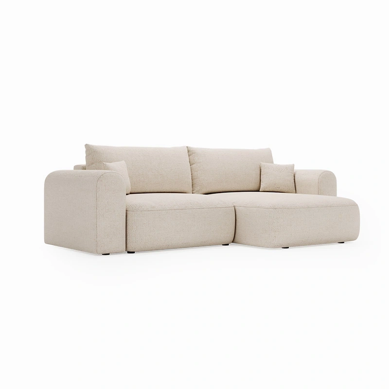 Narożnik Next L z funkcją spania i pojemnikiem kość słoniowa Narożnik Next L z funkcją spania i pojemnikiem kość słoniowa