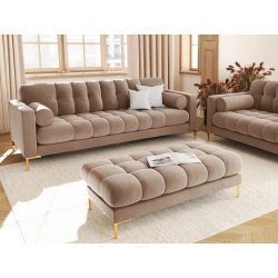 Sofa aksamitna 3 osobowa Bali Cosmopolitan Design Sofa aksamitna 3 osobowa Bali Cosmopolitan Design