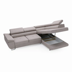 Narożnik L-Kształtny Anton - Funkcja Spania i Regulowane Zagłówki Narożnik L-Kształtny Anton - Funkcja Spania i Regulowane Zagłówki