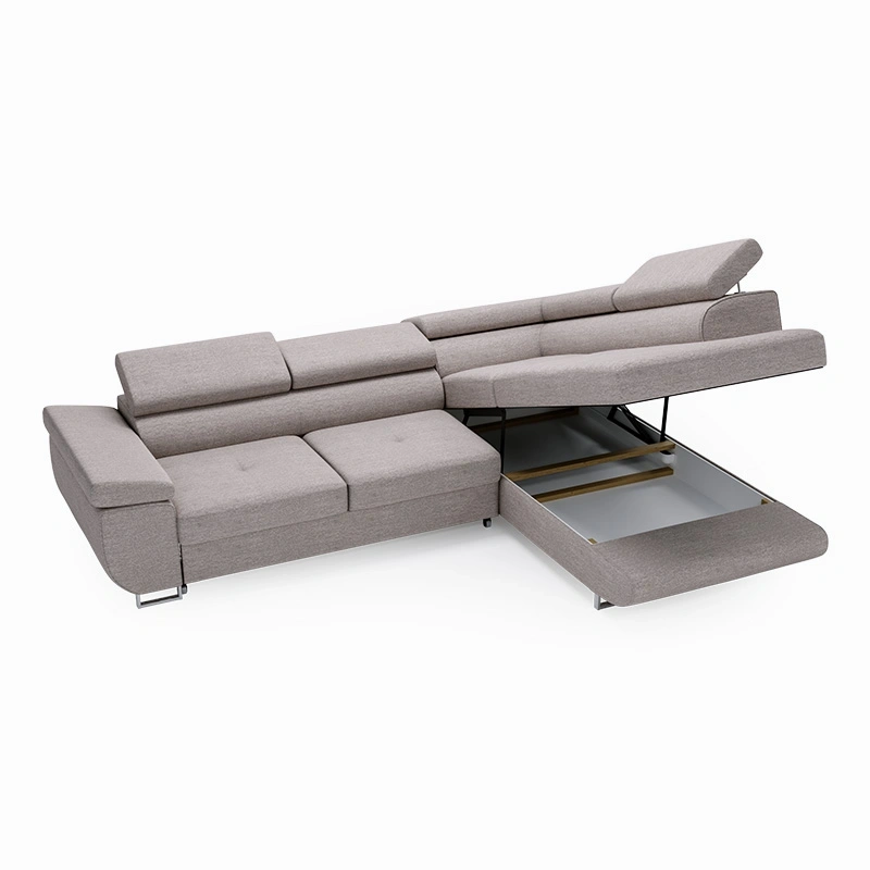 Narożnik L-Kształtny Anton - Funkcja Spania i Regulowane Zagłówki Narożnik L-Kształtny Anton - Funkcja Spania i Regulowane Zagłówki