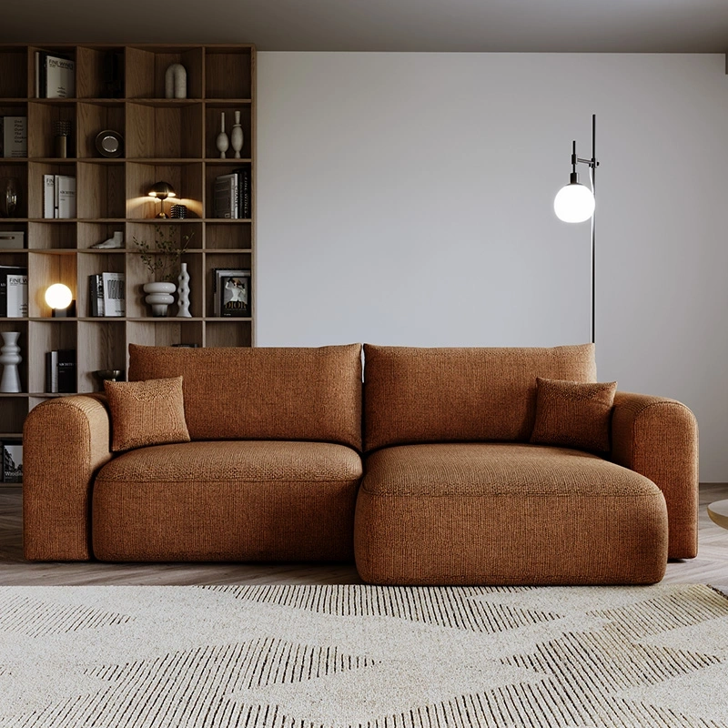 Narożnik Next L z funkcją spania i pojemnikiem na pościel brązowy Narożnik Next L z funkcją spania i pojemnikiem na pościel brązowy