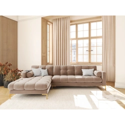 Narożnik aksamitny l-kształtny Bali Cosmopolitan Design