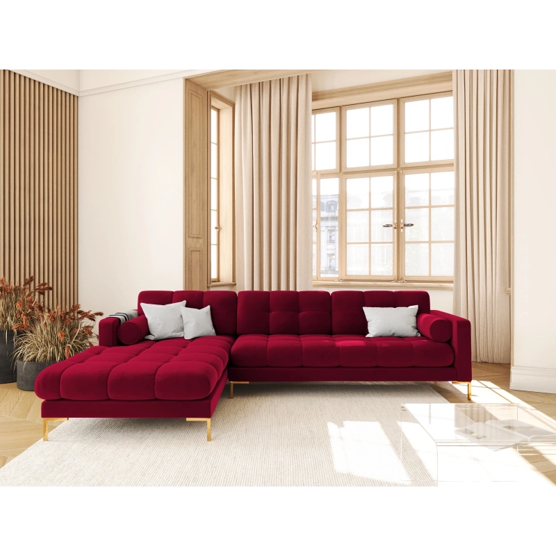 Narożnik aksamitny l-kształtny Bali Cosmopolitan Design