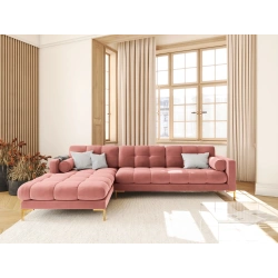 Narożnik aksamitny l-kształtny Bali Cosmopolitan Design