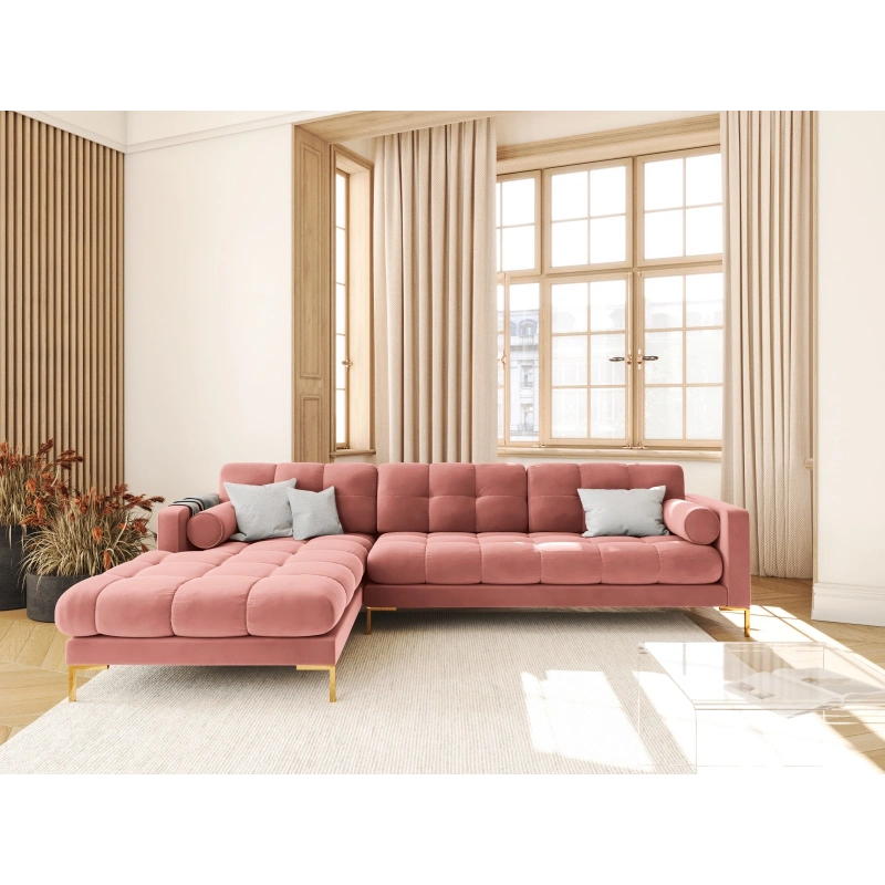 Narożnik aksamitny l-kształtny Bali Cosmopolitan Design