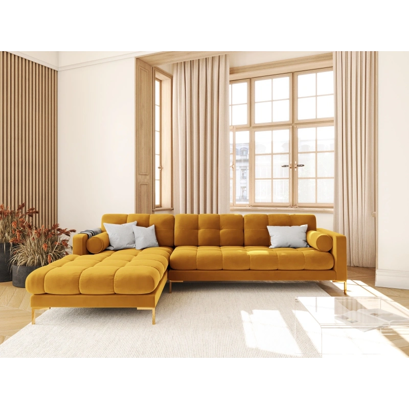Narożnik aksamitny l-kształtny Bali Cosmopolitan Design