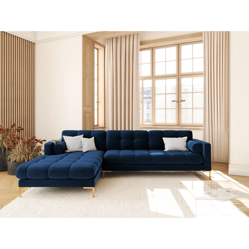 Narożnik aksamitny l-kształtny Bali Cosmopolitan Design