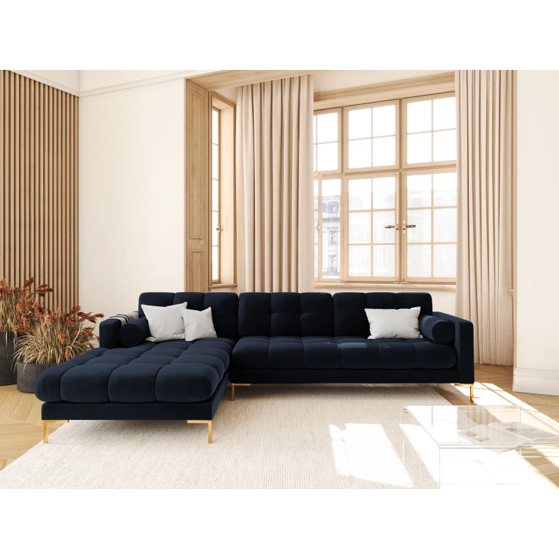 Narożnik aksamitny l-kształtny Bali Cosmopolitan Design