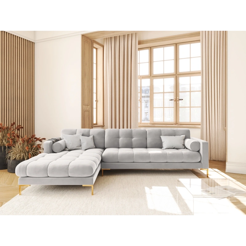 Narożnik aksamitny l-kształtny Bali Cosmopolitan Design