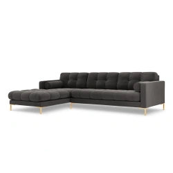 Narożnik aksamitny l-kształtny Bali Cosmopolitan Design Narożnik aksamitny l-kształtny Bali Cosmopolitan Design