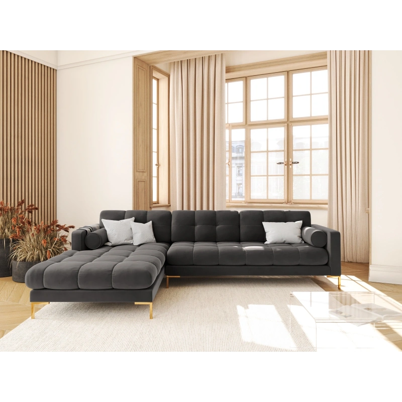 Narożnik aksamitny l-kształtny Bali Cosmopolitan Design Narożnik aksamitny l-kształtny Bali Cosmopolitan Design
