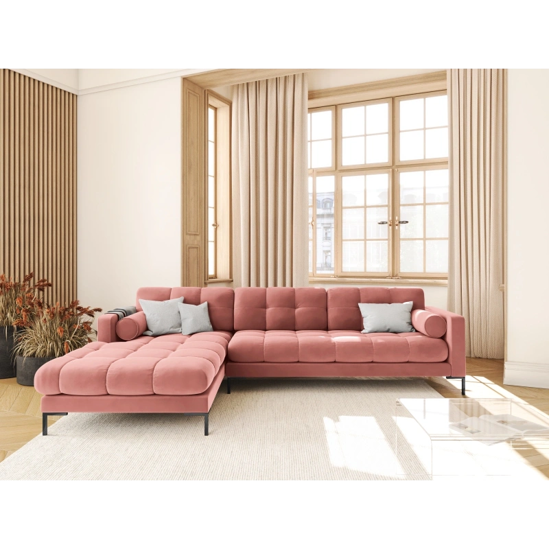 Narożnik aksamitny l-kształtny Bali Cosmopolitan Design