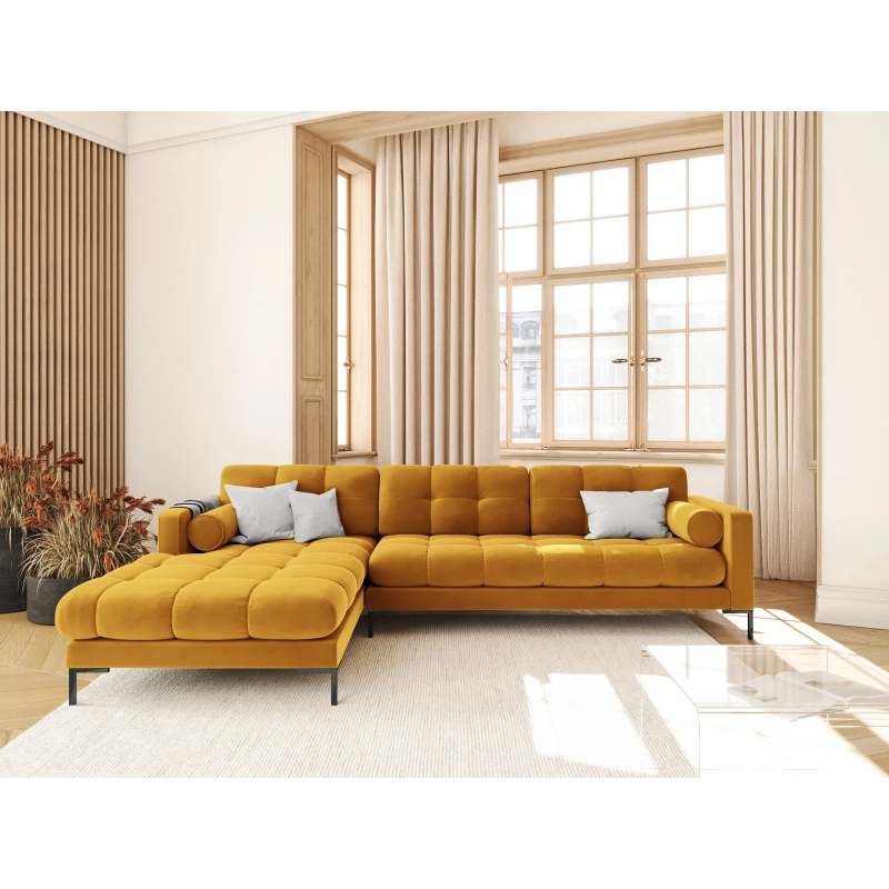 Narożnik aksamitny l-kształtny Bali Cosmopolitan Design
