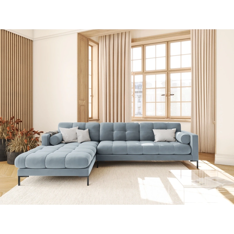 Narożnik aksamitny l-kształtny Bali Cosmopolitan Design