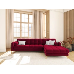 Narożnik aksamitny l-kształtny Bali Cosmopolitan Design