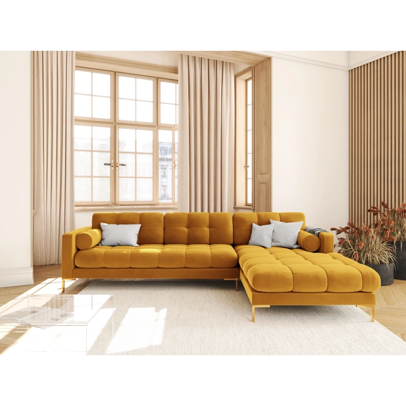 Narożnik aksamitny l-kształtny Bali Cosmopolitan Design