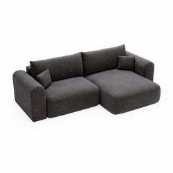 Narożnik Next L z funkcją spania i pojemnikiem na pościel stalowoszary Narożnik Next L z funkcją spania i pojemnikiem na pościel stalowoszary