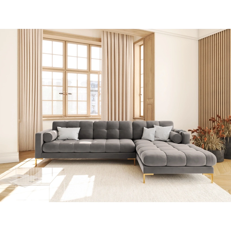 Narożnik aksamitny l-kształtny Bali Cosmopolitan Design