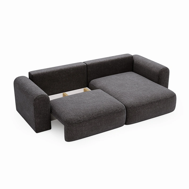 Narożnik Next L z funkcją spania i pojemnikiem na pościel stalowoszary Narożnik Next L z funkcją spania i pojemnikiem na pościel stalowoszary