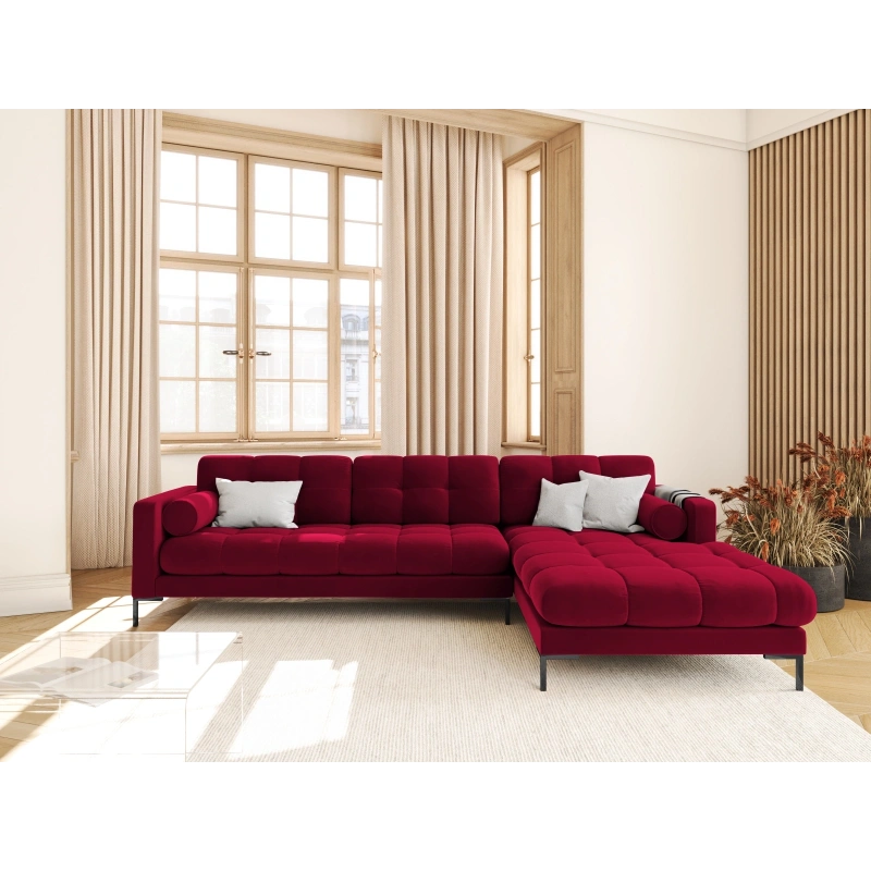 Narożnik aksamitny l-kształtny Bali Cosmopolitan Design