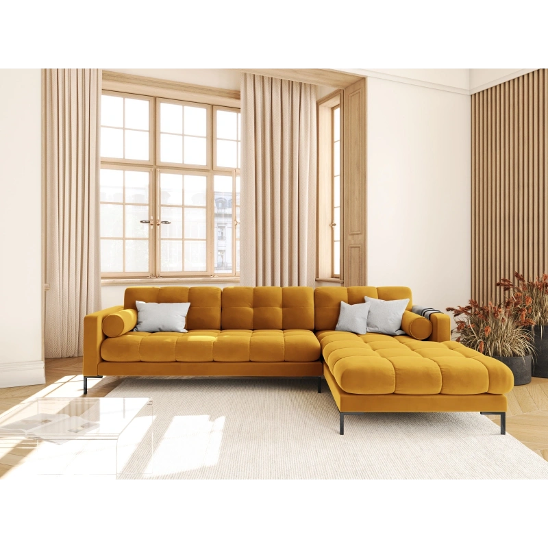 Narożnik aksamitny l-kształtny Bali Cosmopolitan Design