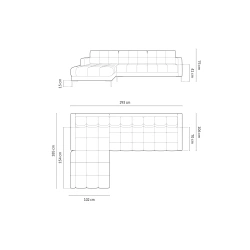 Narożnik aksamitny l-kształtny Bali Cosmopolitan Design Narożnik aksamitny l-kształtny Bali Cosmopolitan Design