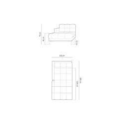 Szezlong aksamitny Bali Cosmopolitan Design Szezlong aksamitny Bali Cosmopolitan Design