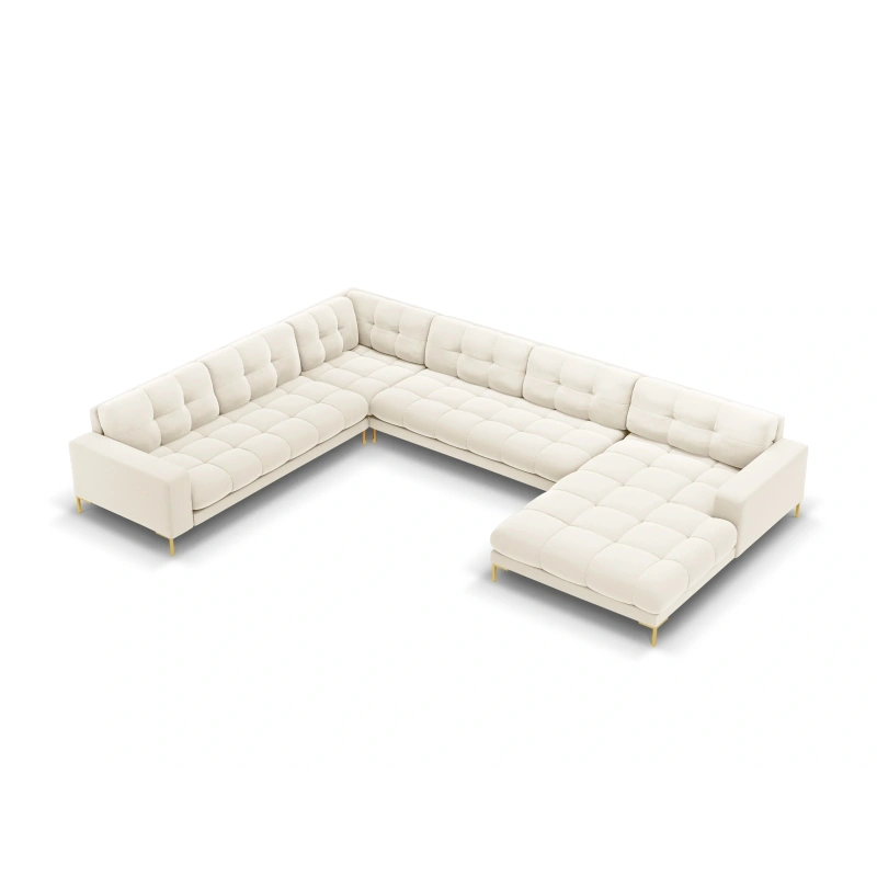 Sofa aksamitna panoramiczna 7 osobowa Bali Cosmopolitan Design