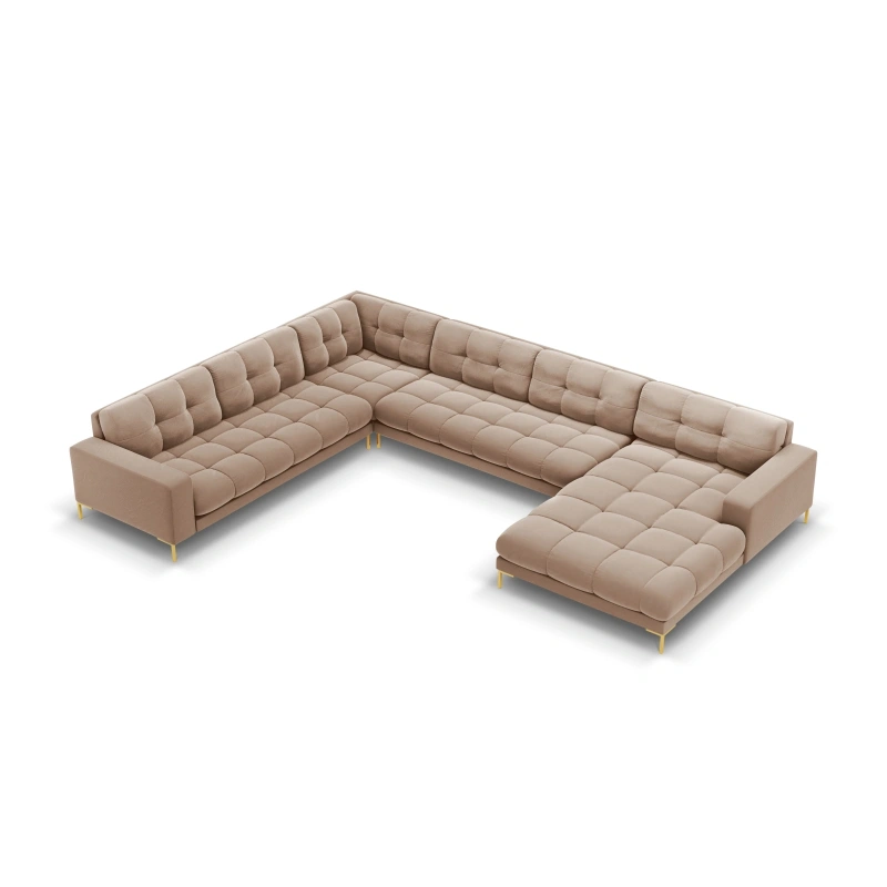Sofa aksamitna panoramiczna 7 osobowa Bali Cosmopolitan Design