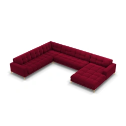Sofa aksamitna panoramiczna 7 osobowa Bali Cosmopolitan Design