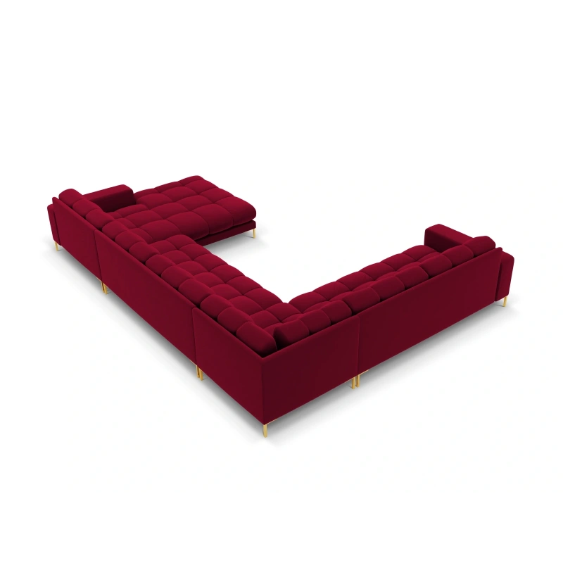 Sofa aksamitna panoramiczna 7 osobowa Bali Cosmopolitan Design