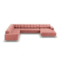 Sofa aksamitna panoramiczna 7 osobowa Bali Cosmopolitan Design