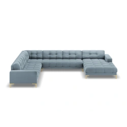 Sofa aksamitna panoramiczna 7 osobowa Bali Cosmopolitan Design