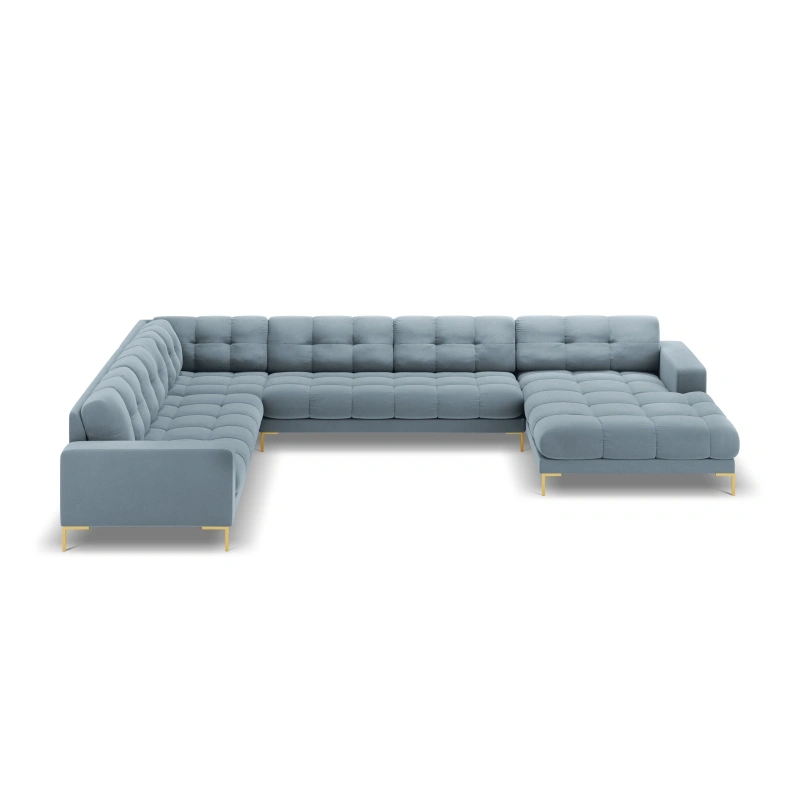 Sofa aksamitna panoramiczna 7 osobowa Bali Cosmopolitan Design