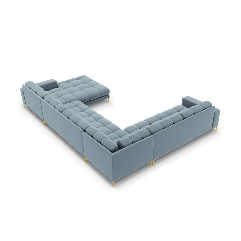 Sofa aksamitna panoramiczna 7 osobowa Bali Cosmopolitan Design