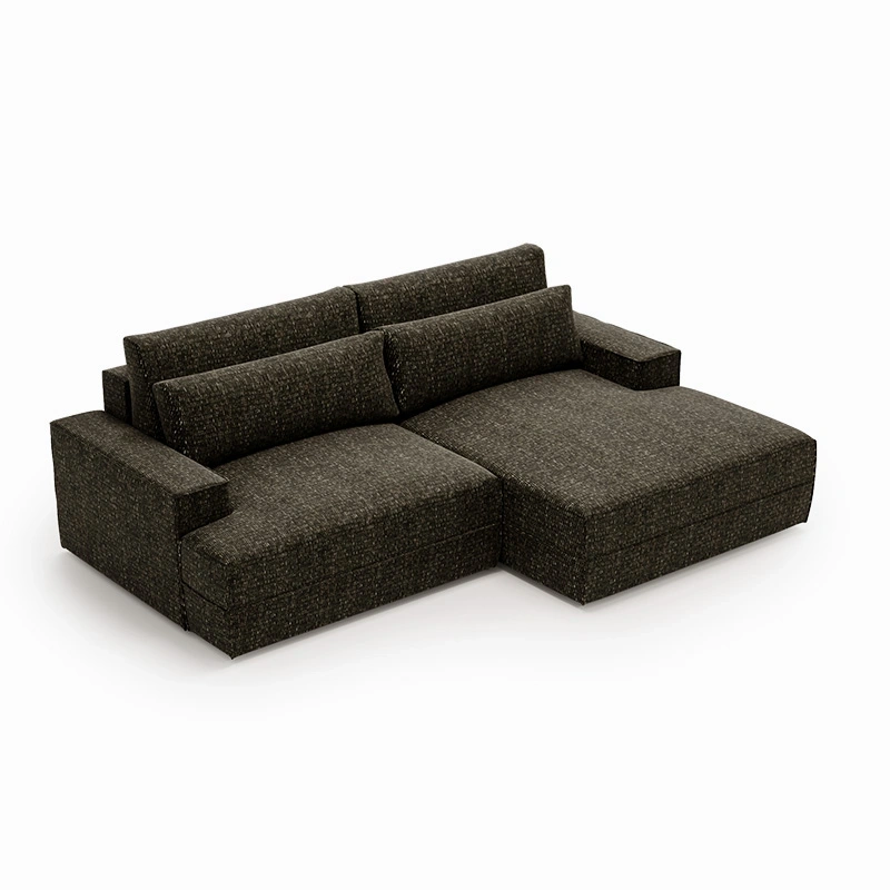 Narożnik L-kształtny Fresh z funkcją spania i pojemnikiem czarny Narożnik L-kształtny Fresh z funkcją spania i pojemnikiem czarny