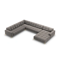 Sofa aksamitna panoramiczna 7 osobowa Bali Cosmopolitan Design