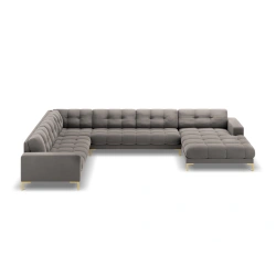 Sofa aksamitna panoramiczna 7 osobowa Bali Cosmopolitan Design