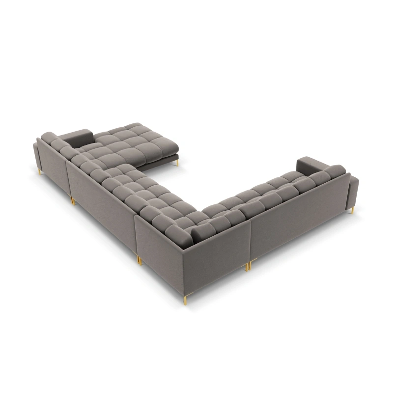 Sofa aksamitna panoramiczna 7 osobowa Bali Cosmopolitan Design