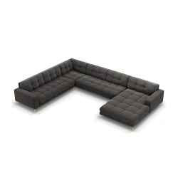 Sofa aksamitna panoramiczna 7 osobowa Bali Cosmopolitan Design