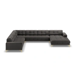 Sofa aksamitna panoramiczna 7 osobowa Bali Cosmopolitan Design