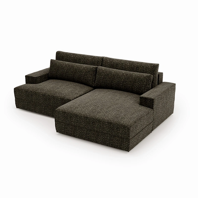 Narożnik L-kształtny Fresh z funkcją spania i pojemnikiem czarny Narożnik L-kształtny Fresh z funkcją spania i pojemnikiem czarny