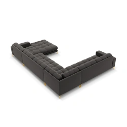 Sofa aksamitna panoramiczna 7 osobowa Bali Cosmopolitan Design