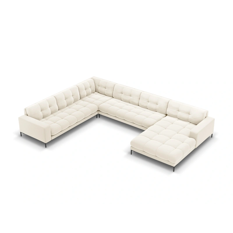 Sofa aksamitna panoramiczna 7 osobowa Bali Cosmopolitan Design