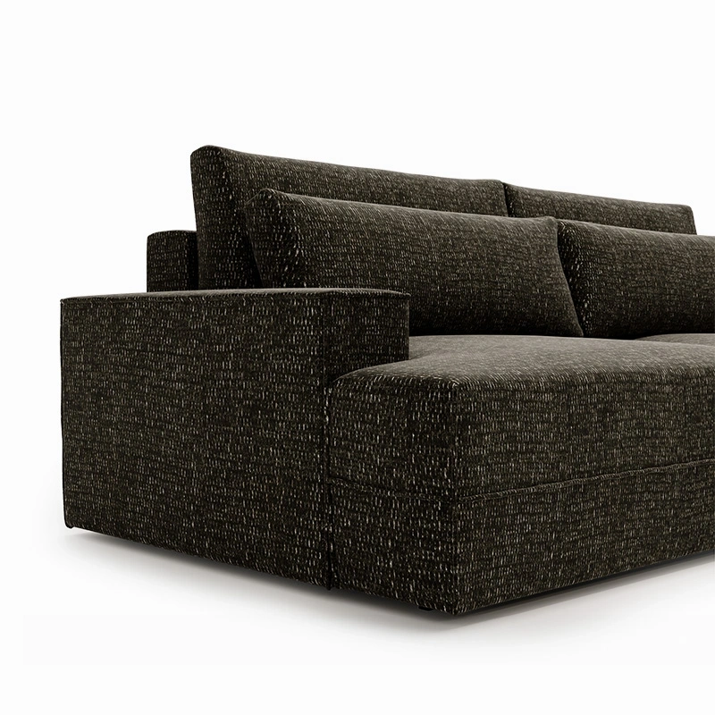 Narożnik L-kształtny Fresh z funkcją spania i pojemnikiem czarny Narożnik L-kształtny Fresh z funkcją spania i pojemnikiem czarny