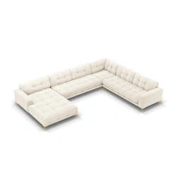 Sofa aksamitna panoramiczna 7 osobowa Bali Cosmopolitan Design